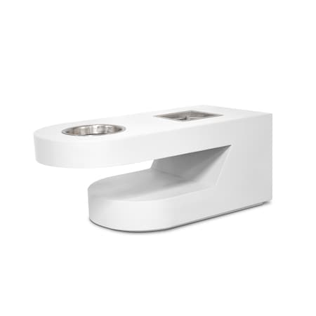 The Outdoor Plus 60 Rectangular Dana Fire Table, Powder Coated Metal, White, Match Lit with Flame Sense, Liquid Propane OPT-DANPC60FSML-WHT-LP